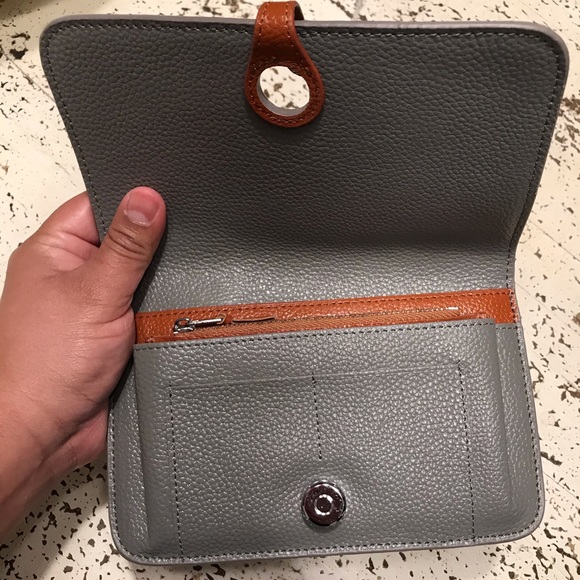 Grey & Brown Wallet - Picture 2 of 2